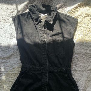 Vestique Black Denim Romper